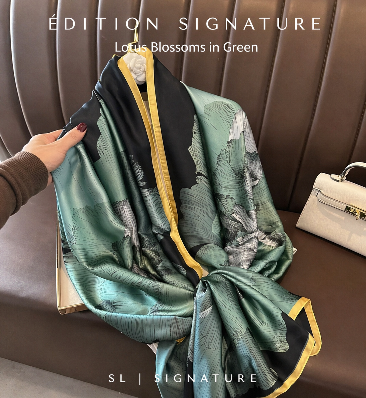 Foulards Lotus Vert